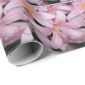 Roze Belladonna Lelie Inpakpapier (Rol Hoek)