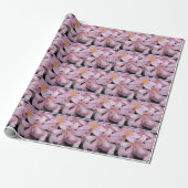 Roze belladonna Lily Wrapping Paper Cadeaupapier (Uitgerold)