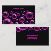 Roze bellen, bedrijfsnaam visitekaartje (Voorkant / Achterkant)