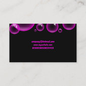 Roze bellen, bedrijfsnaam visitekaartje (Achterkant)
