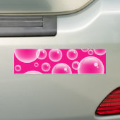 Roze bellen bumpersticker (Op auto)