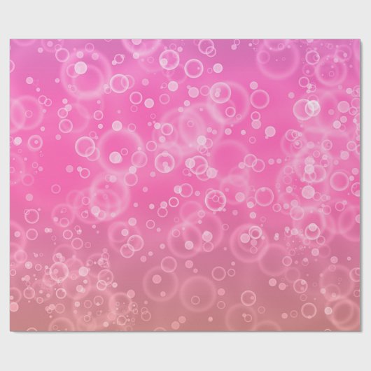 Roze bellen cadeaupapier (Vlak)