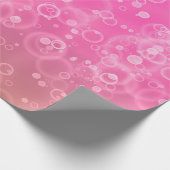 Roze bellen cadeaupapier (Hoek)