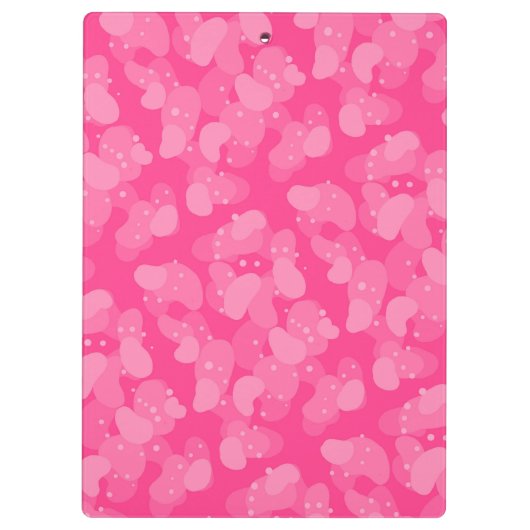 Roze bellen klembord (Achterkant)