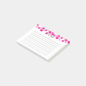 Roze bellen om de opmerkingen na het aanbieden uit post-it® notes (Schuin)