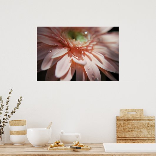 Roze bellen poster (Keuken)