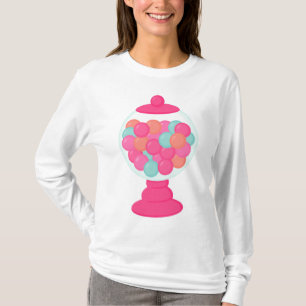 Roze bellenmachine t-shirt