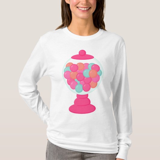 Roze bellenmachine t-shirt (Voorkant)