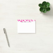 Roze bellenmonogram Post-it® notes (Kantoor)
