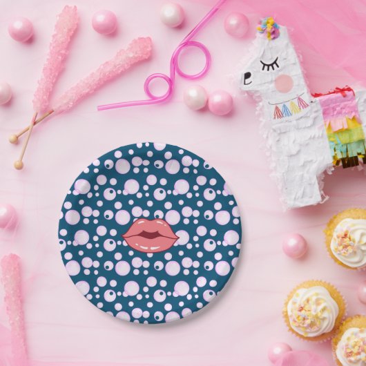 Roze bellenpen Bord papier (Feest)