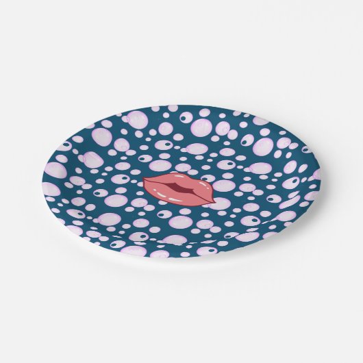 Roze bellenpen Bord papier (Gekanteld)