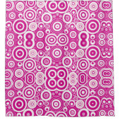 Roze bellenzwitjes douchegordijn (Voorkant)