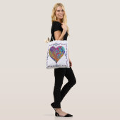Roze belletjes Acrylkleurig Tas Drie (Op model)