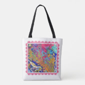 Roze belletjes Acrylzuur Tas (Achterkant)