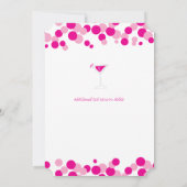 Roze belletjes Bachelorette Party Kaart (Achterkant)