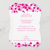 Roze belletjes Bachelorette Party Kaart (Voorkant / Achterkant)