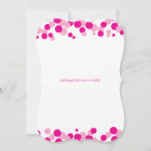 Roze belletjes Bachelorette Party Kaart (Achterkant)