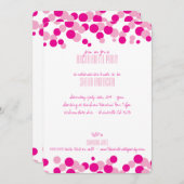 Roze belletjes Bachelorette Party Kaart (Voorkant / Achterkant)