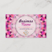 Roze belletjes branden energie-Visitekaartje Visitekaartje (Achterkant)