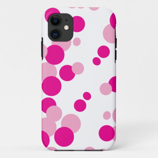 Roze belletjes iPhone draagtas Case-Mate iPhone Case (Achterkant)