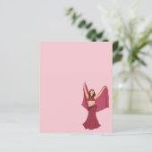 Roze Belly Dancer (Staand voorkant)