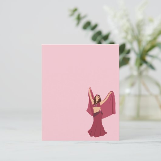 Roze Belly Dancer (Staand voorkant)