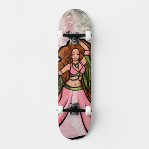 Roze Belly Dancer Art Cute Belly Dansant Troupe Persoonlijk Skateboard