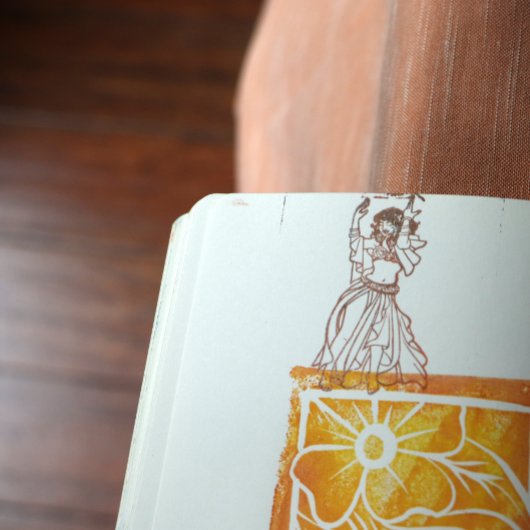 Roze Belly Dancer Rubberstempel