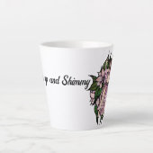 Roze Belly Dancer Shimmy Latte Mok (Voorkant)