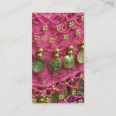 Roze Belly Dansend Visitekaartje (Achterkant)