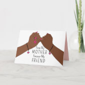 Roze Belofte Voor Altijd Mijn Vriendin Moederdag Feestdagen Kaart (Voorkant)