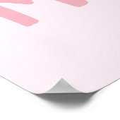 Roze 'Bemind zonder maat' Kunstprint           Poster (Hoek)