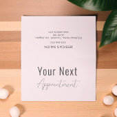 Roze Benoemingskaart Beauty Spa Salon Afsprakenkaart