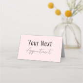 Roze Benoemingskaart Beauty Spa Salon Afsprakenkaart (Voorkant)