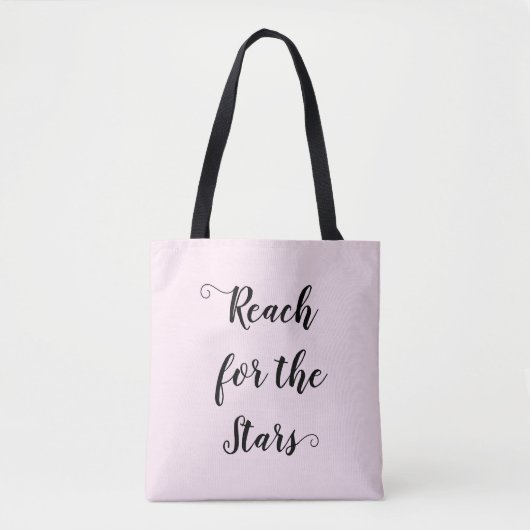  Roze Bereik voor de Sterren Tote Bag (Voorkant)