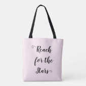  Roze Bereik voor de Sterren Tote Bag (Achterkant)