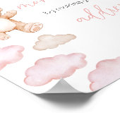 Roze Beren ballon Bearly Wait Envelope Station Poster (Hoek)