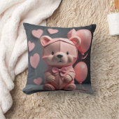 Roze Beren ballon Kussen (Deken)