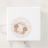 Roze Beren Twins Meisje Douche Dank u Bedankjes Labels (In situ)