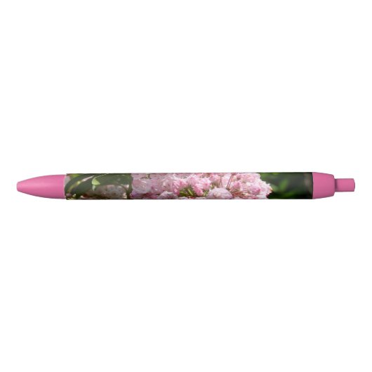Roze bergLaurel Floral Pens Blauwe Inkt Pen (Voorkant)