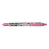 Roze bergLaurel Floral Pens Blauwe Inkt Pen (Achterkant)