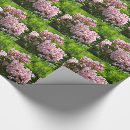  roze bergLaurel Flowers Cadeaupapier (Hoek)