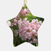  roze bergLaurel Flowers Keramisch Ornament (Links)