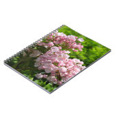  roze bergLaurel Flowers Notitieboek (Linkerzijde)