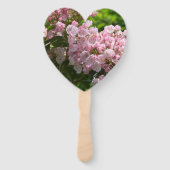 Roze Berglaurier Trouw Paddle Fan Handwaaier (Achterkant)