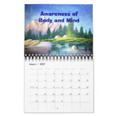 Roze bergschilderend 2016 Kalender Klein 2 Pagina (Mar 2027)