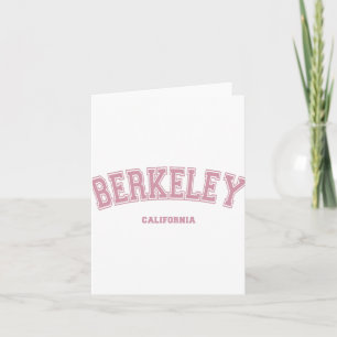 Roze Berkeley California Ca Varsity stijl op Berke Kaart