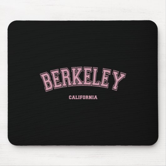 Roze Berkeley California Ca Varsity Stijl Op Berke Muismat (Voorkant)
