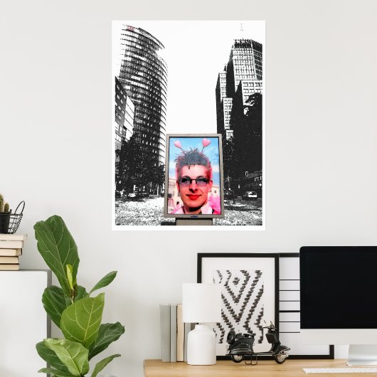 Roze Berlijn Poster (Thuiskantoor)