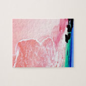 Roze Bermuda Beach Legpuzzel (Horizontaal)